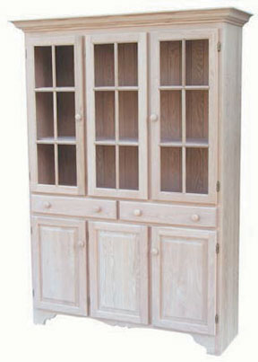 Old Country China Cabinet with 6 Doors