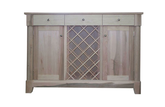 2 Door Hudson Sideboard with wine rack