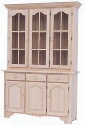 3 Door Hutch & Buffet with no pie shelf