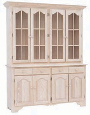 4 Door Hutch & Buffet with no pie shelf