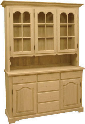 Double Hump Door Hutch & Buffet