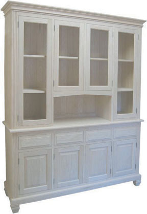 4 Door Hutch & Buffet - 2 long & 2 Short Doors