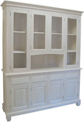 4 Door Hutch & Buffet - 2 long & 2 Short Doors