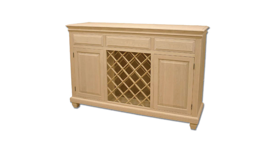 2 Door Buffet with WIne Rack